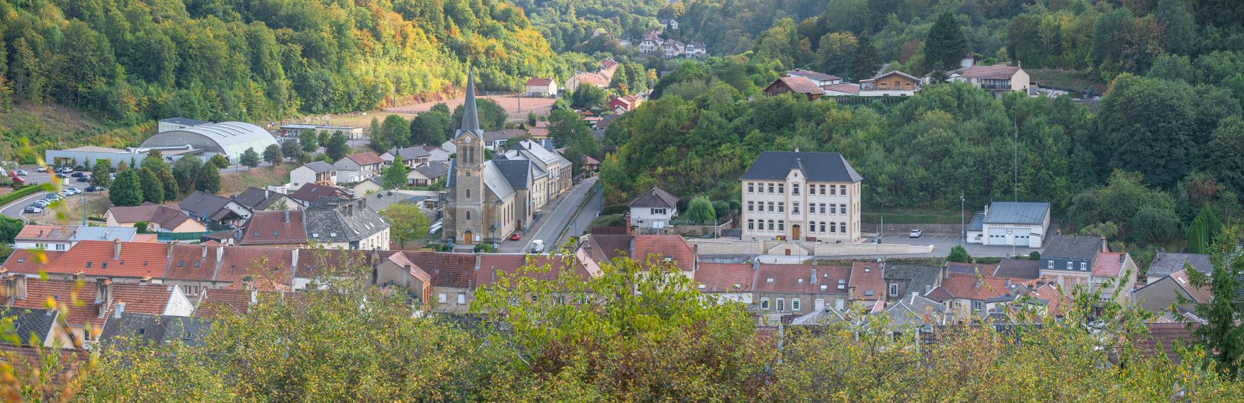 Panorama sur Ottange depuis les hauteurs